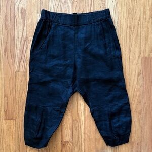 Maria Cornejo sz 6 linen blend  Black long shorts